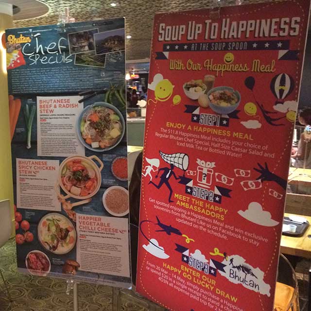 Soup Spoon's Chief Specials - Bhutan - Soup Up to Happiness Contest